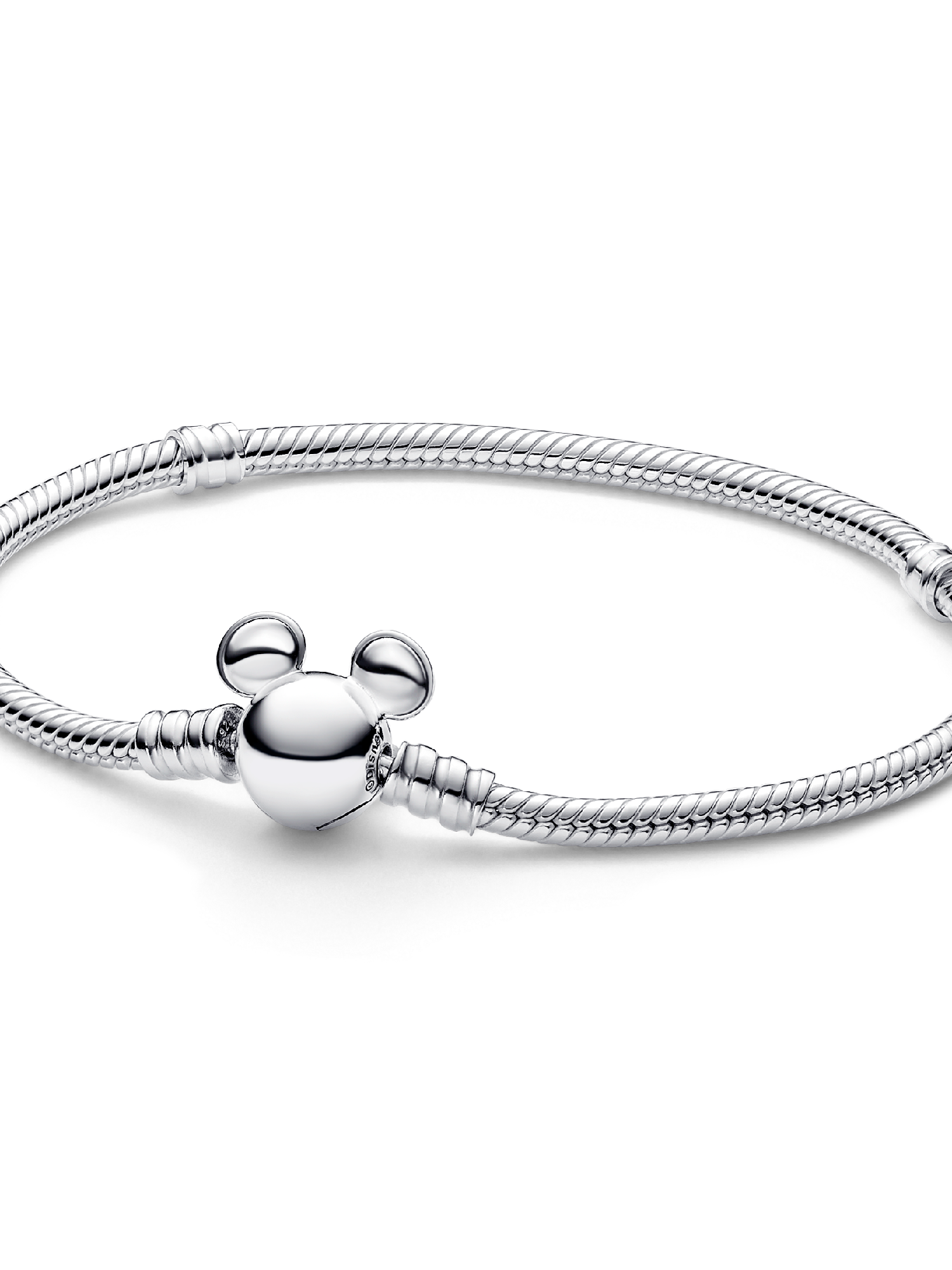 Disney Mickey Mouse Clasp Moments Snake Chain Bracelet