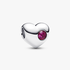 Engravable July Birthstone Heart Charm Engravable July Birthstone Heart Charm