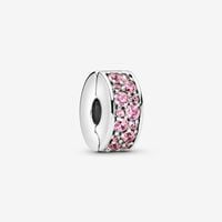 Pink Pavé Clip Charm | Pandora UK