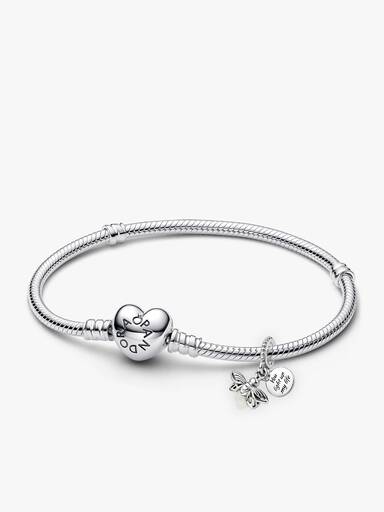Glow-in-the-dark Firefly Dangle Charm & Bracelet Gift Set