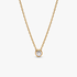 Pandora Era Bezel 14k Gold Lab-grown Diamond Pendant Necklace Pandora Era Bezel 14k Gold Lab-grown Diamond Pendant Necklace