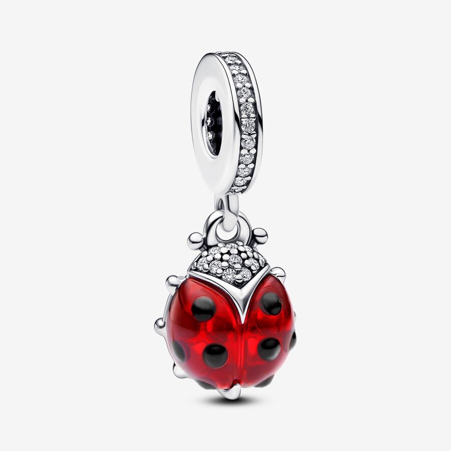Red Ladybird Dangle Charm image number 0