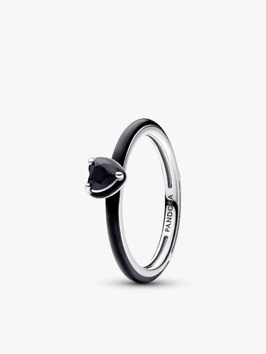 Pandora Me Mini Dangle and Black Chakra Heart Ring Set
