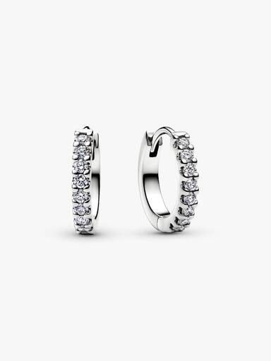 Pandora Era Lab-Grown Diamond Pavé Hoop Single Earring
