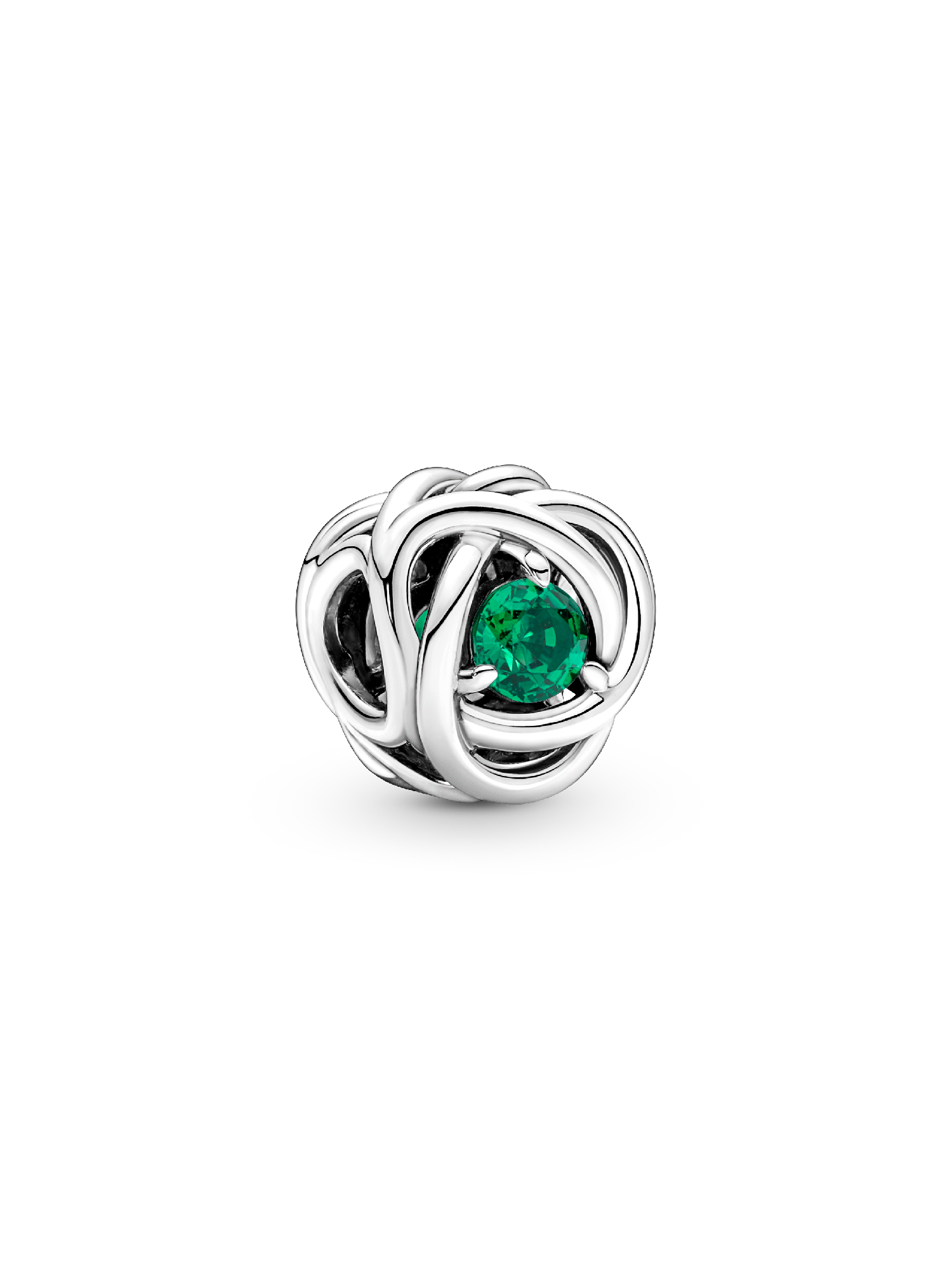 May Birthstone Eternity Circle Charm