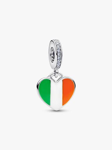 Engravable Ireland Heart Dangle Charm