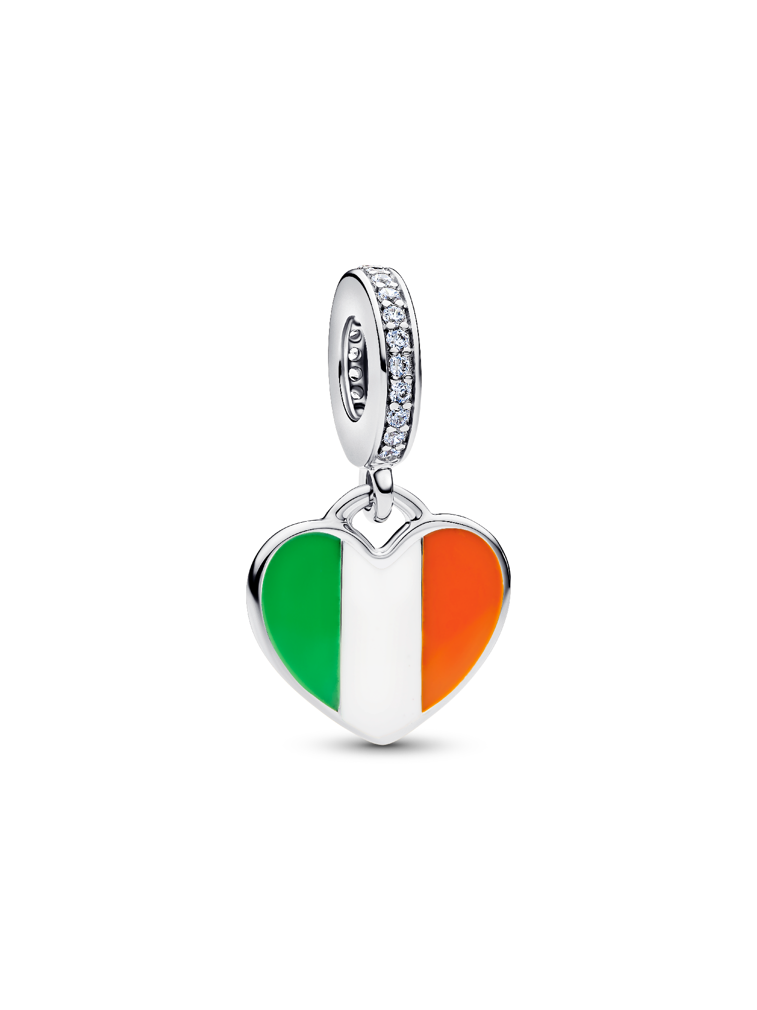 Engravable Ireland Heart Dangle Charm