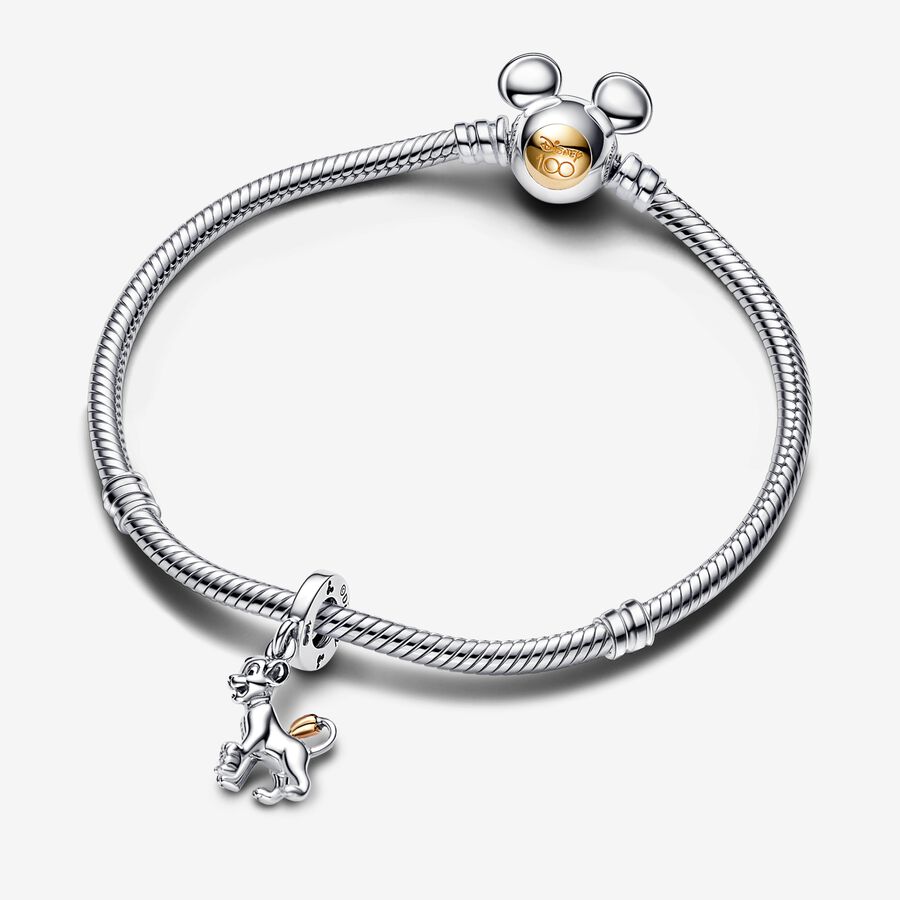 Disney100 Anniversary Simba Dangle Charm & Bracelet Gift Set image number 0