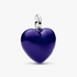 Blue Puffy Heart Dangle Charm Blue Puffy Heart Dangle Charm
