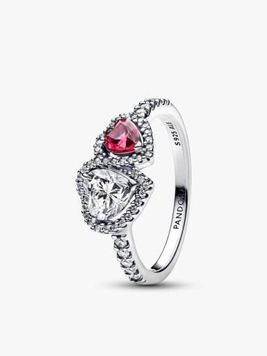 Sterling Silver Halo Hearts Gift Set