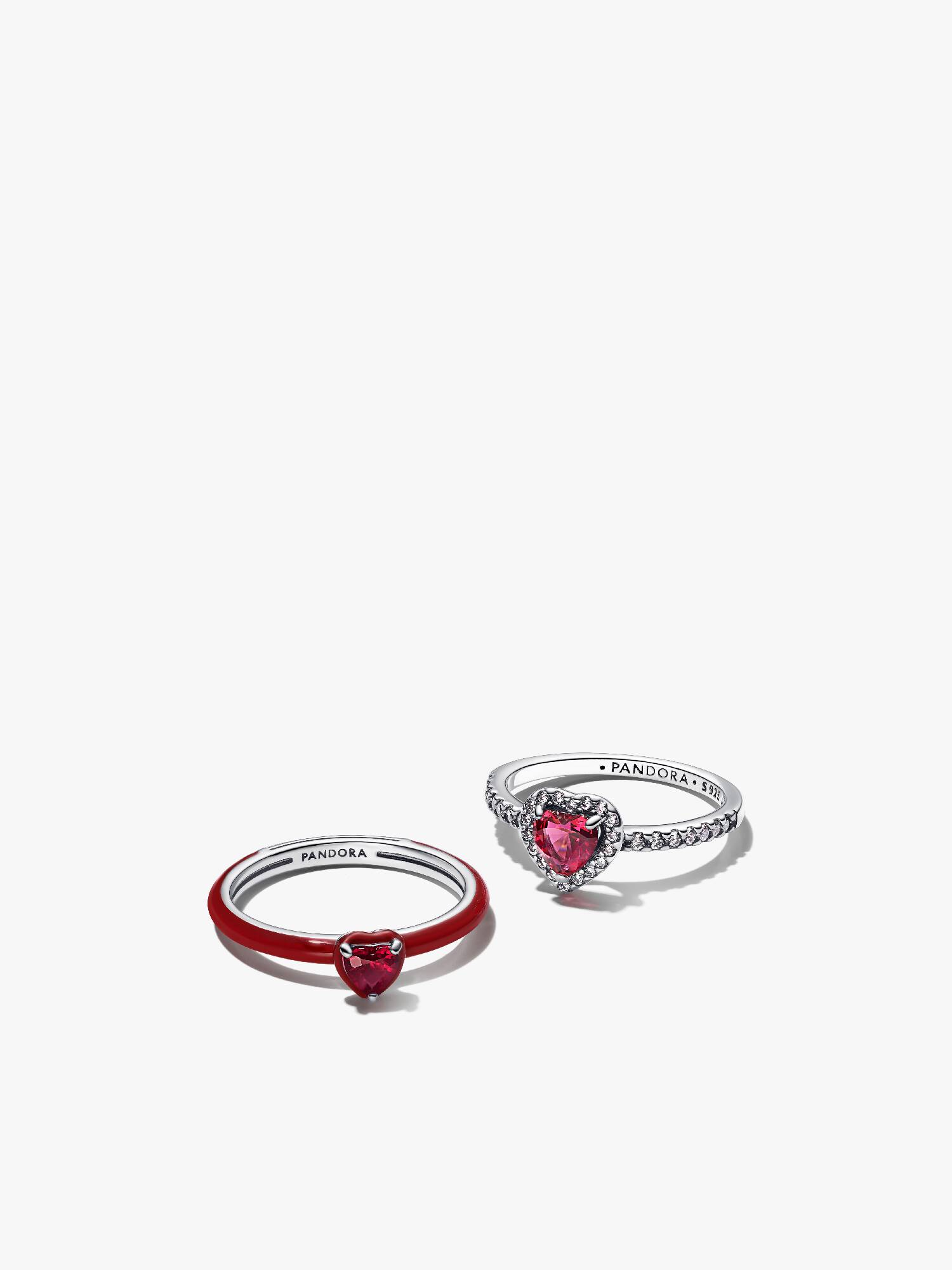 Red Heart Ring Set