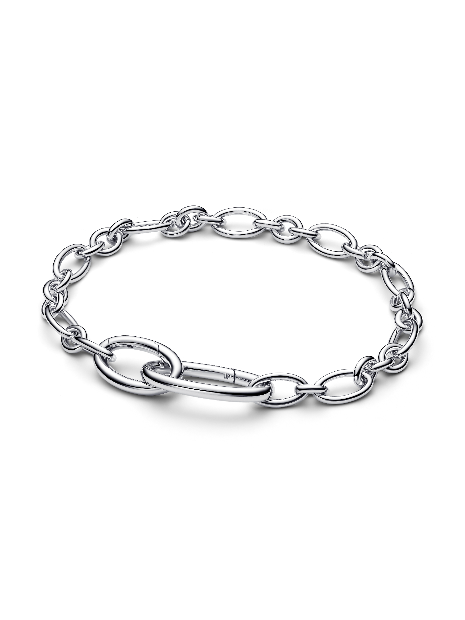 Openable Oval Link Chain Bracelet | Sterling silver | Pandora UK