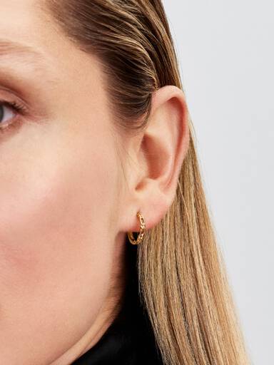 Pandora Era Figaro Hoop Earrings