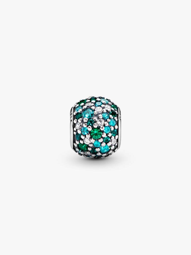 Green Pavé Charm