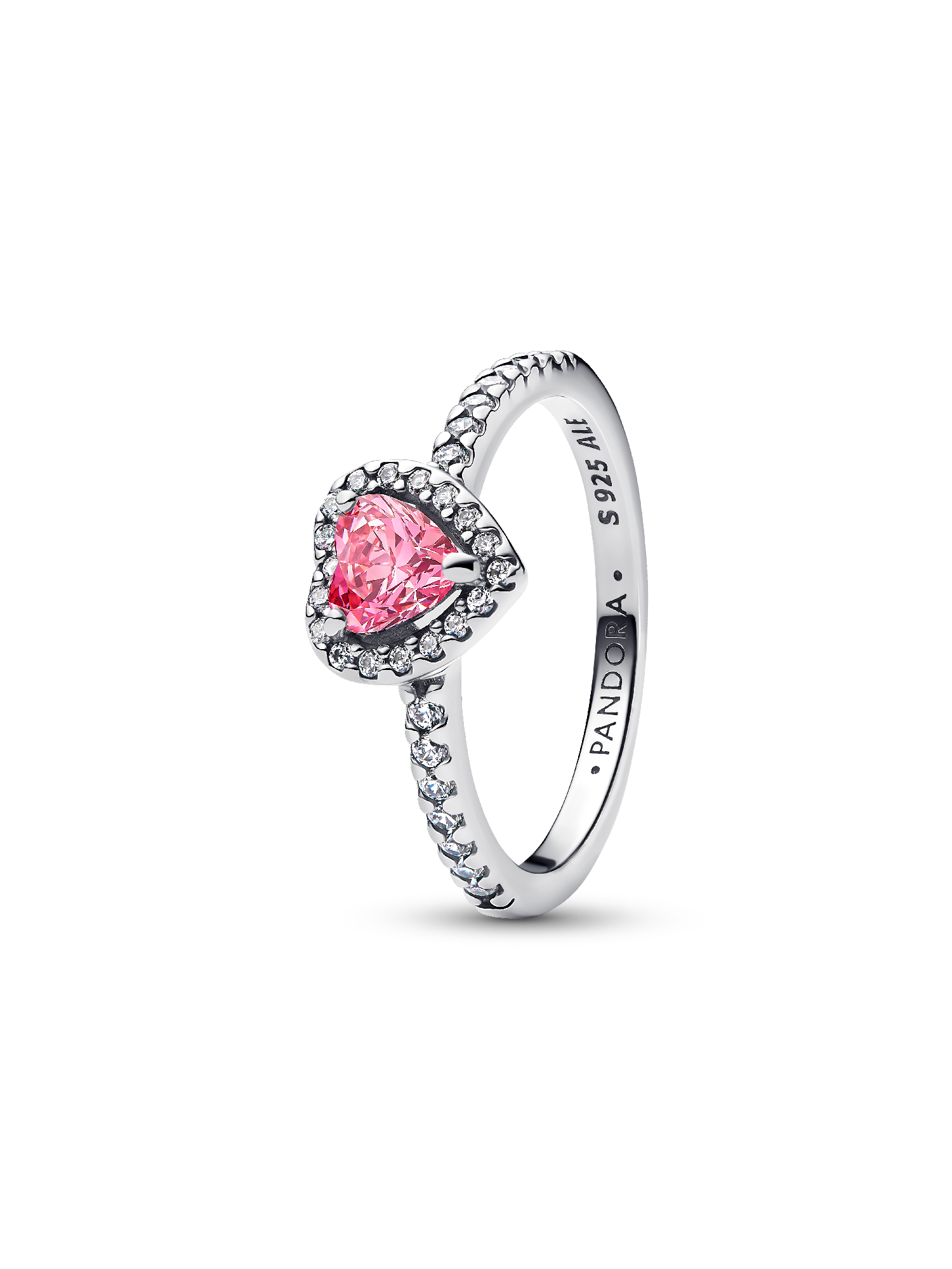 Elevated Pink Heart Ring