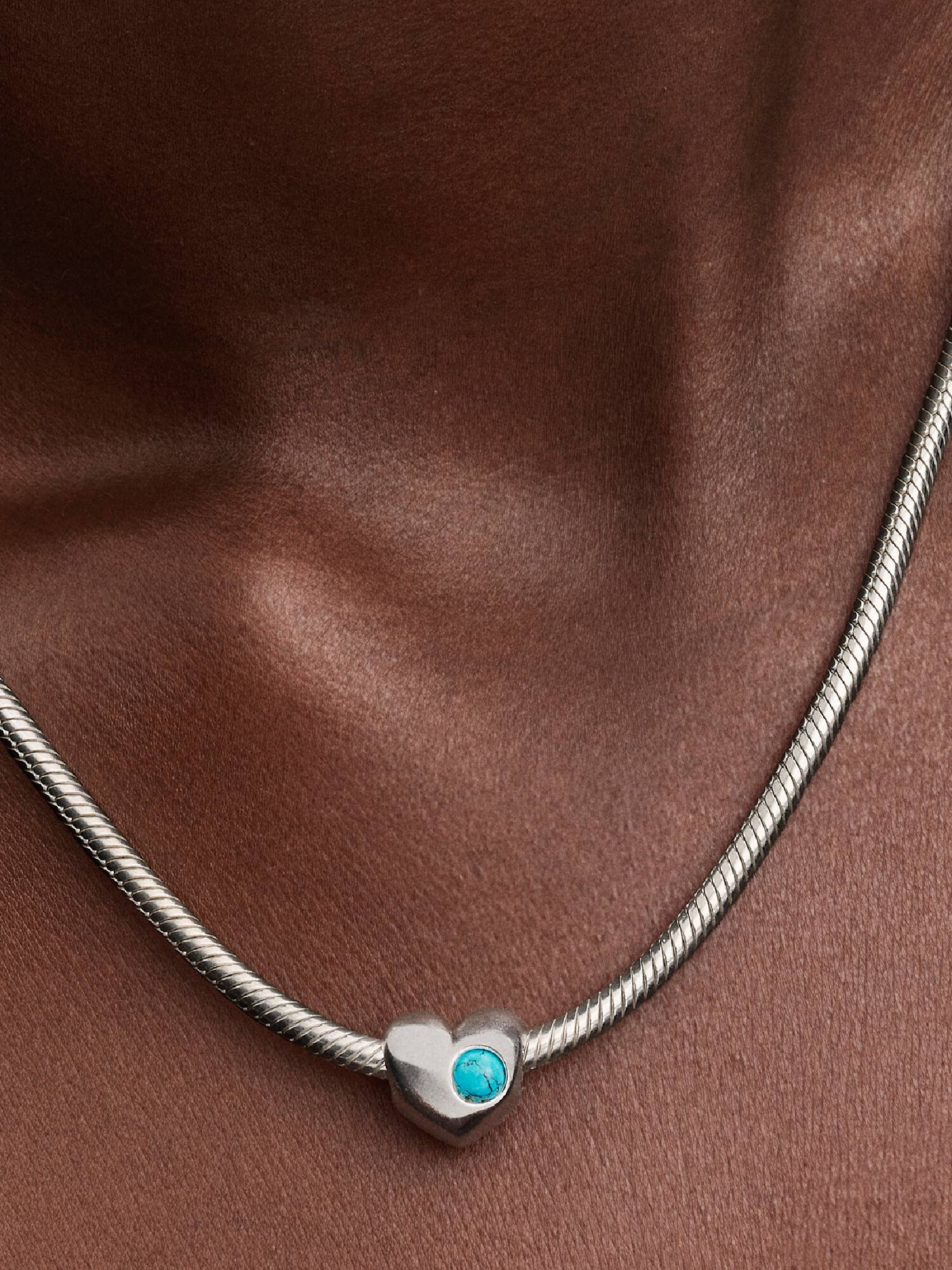 Engravable December Birthstone Heart Charm
