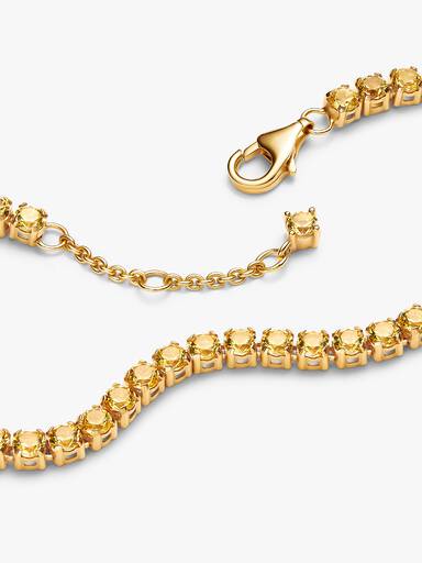 Sparkling Yellow Tennis Bracelet