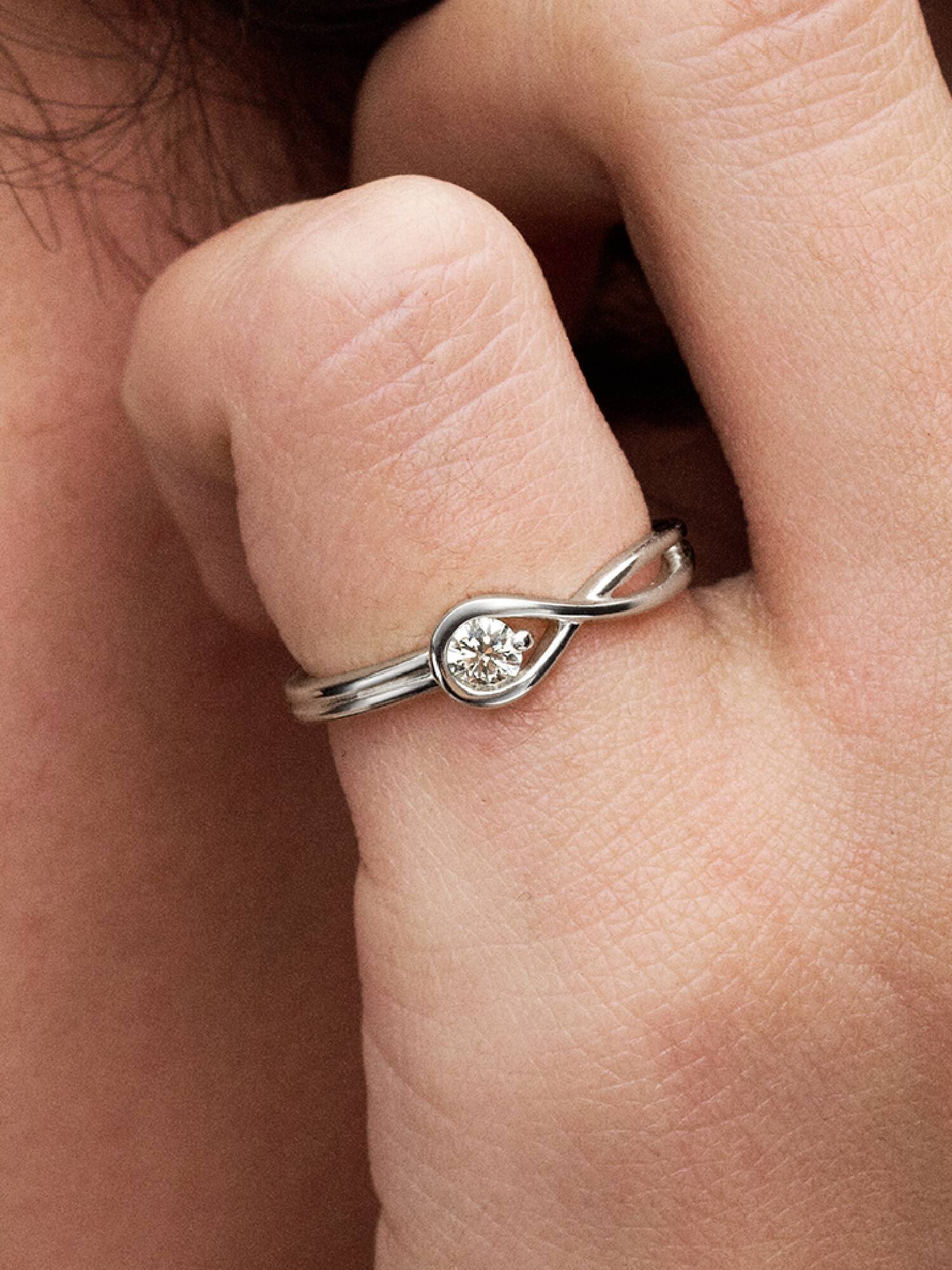 Pandora Infinite Sterling Silver Lab-grown Diamond Ring