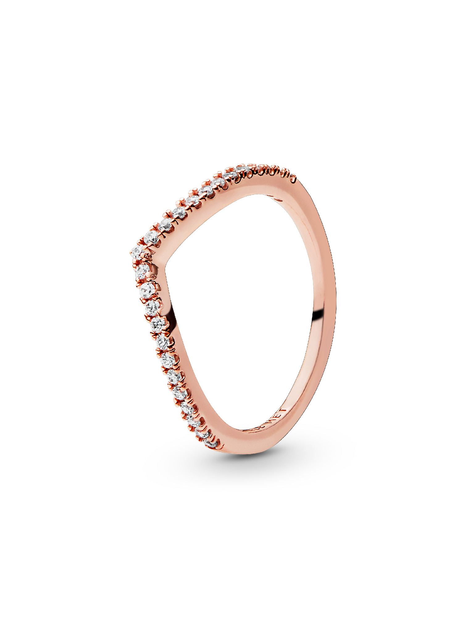 Sparkling Wishbone Ring