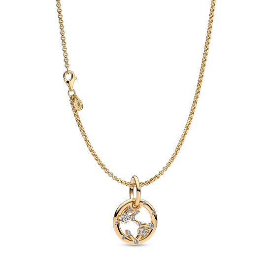 14K Gold Plated Pisces Zodiac Necklace