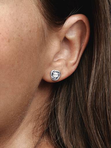 June Birthstone Eternity Circle Stud Earrings
