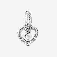 April Birthstone Heart Dangle Charm | Pandora UK