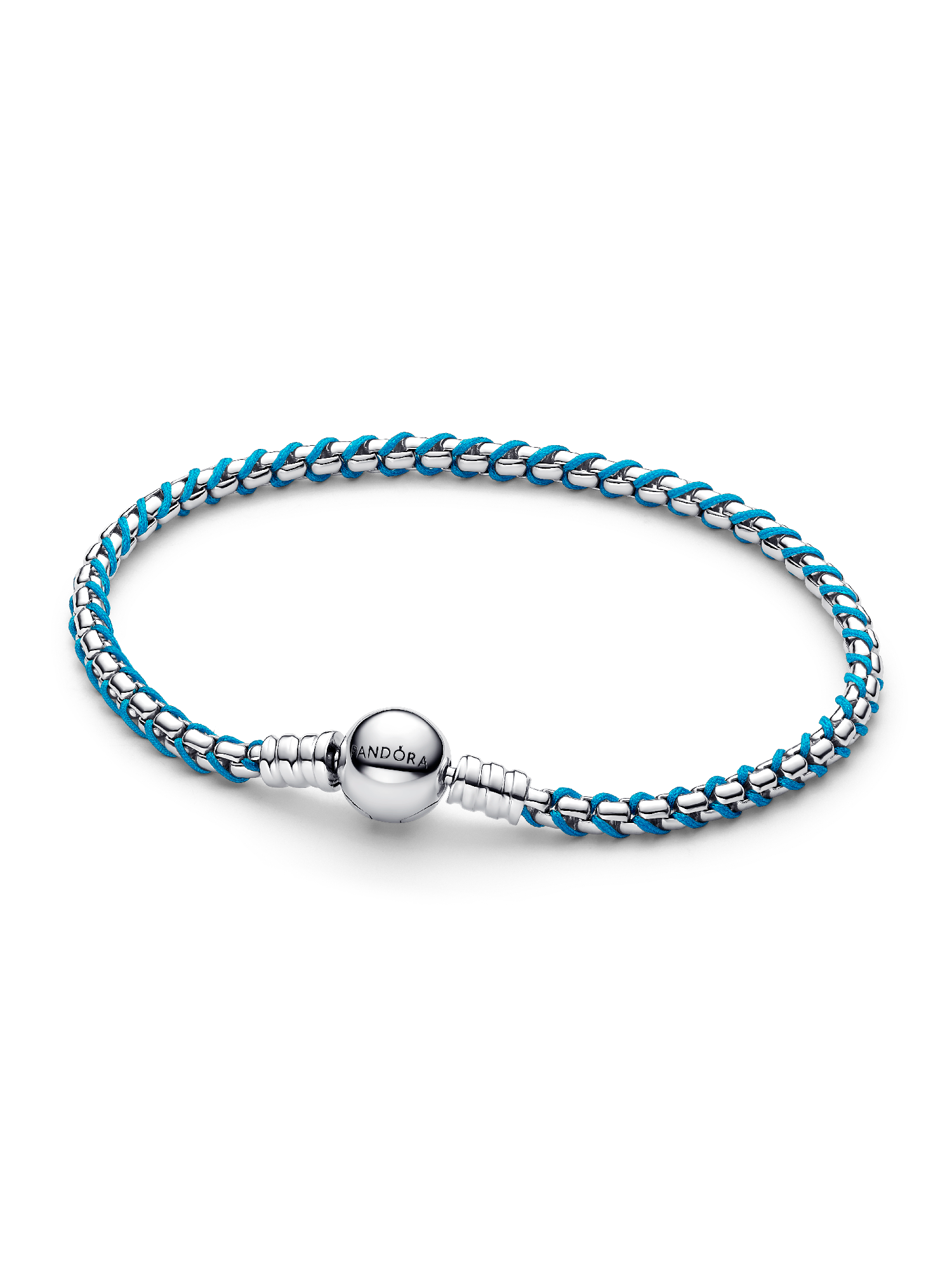 Blue Cord Box Chain Bracelet