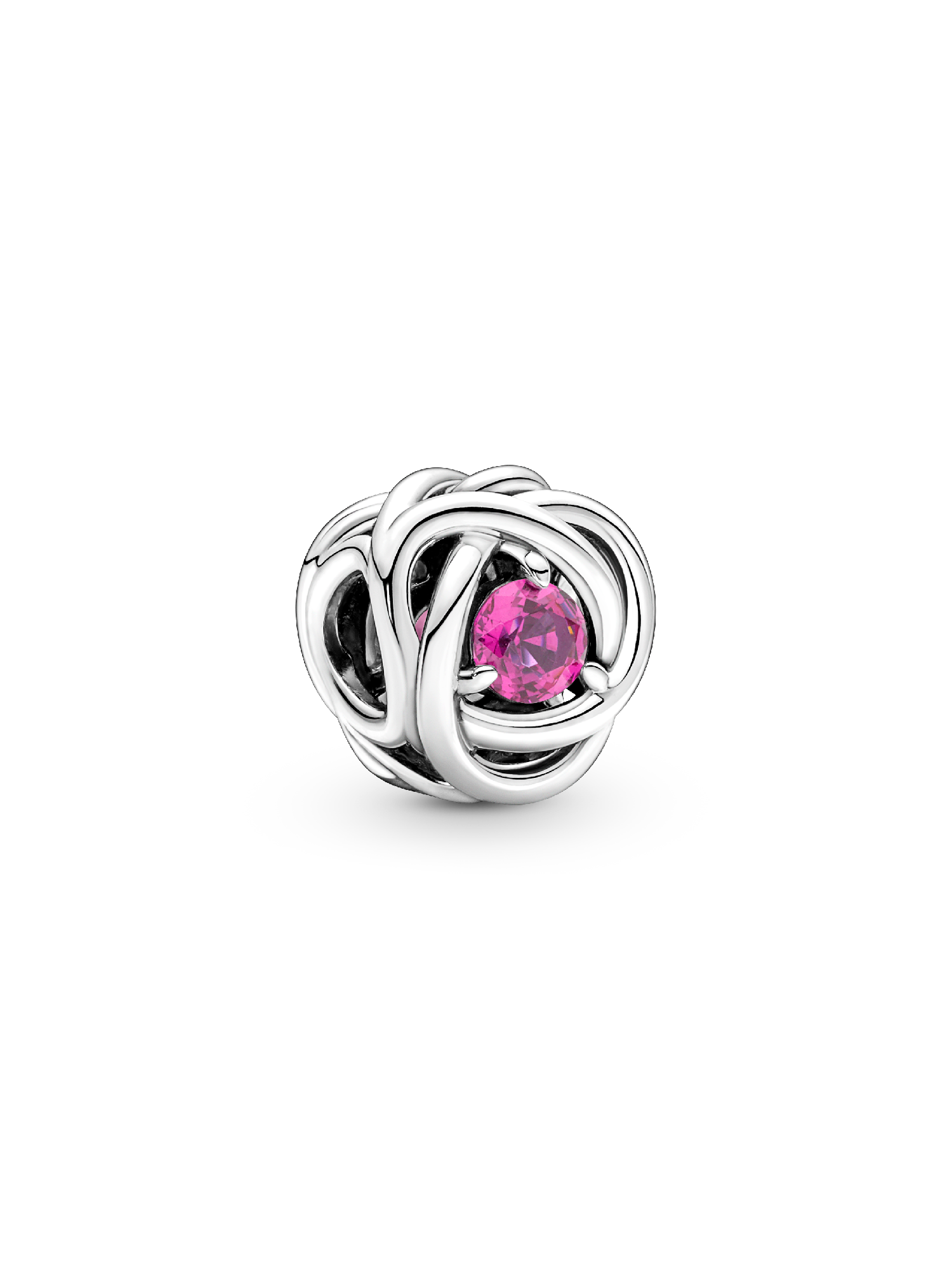October Birthstone Eternity Circle Charm