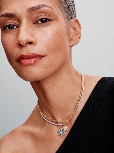 Engravable North Star Lab-grown Diamond Dangle Charm