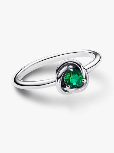 May Birthstone Eternity Circle Ring