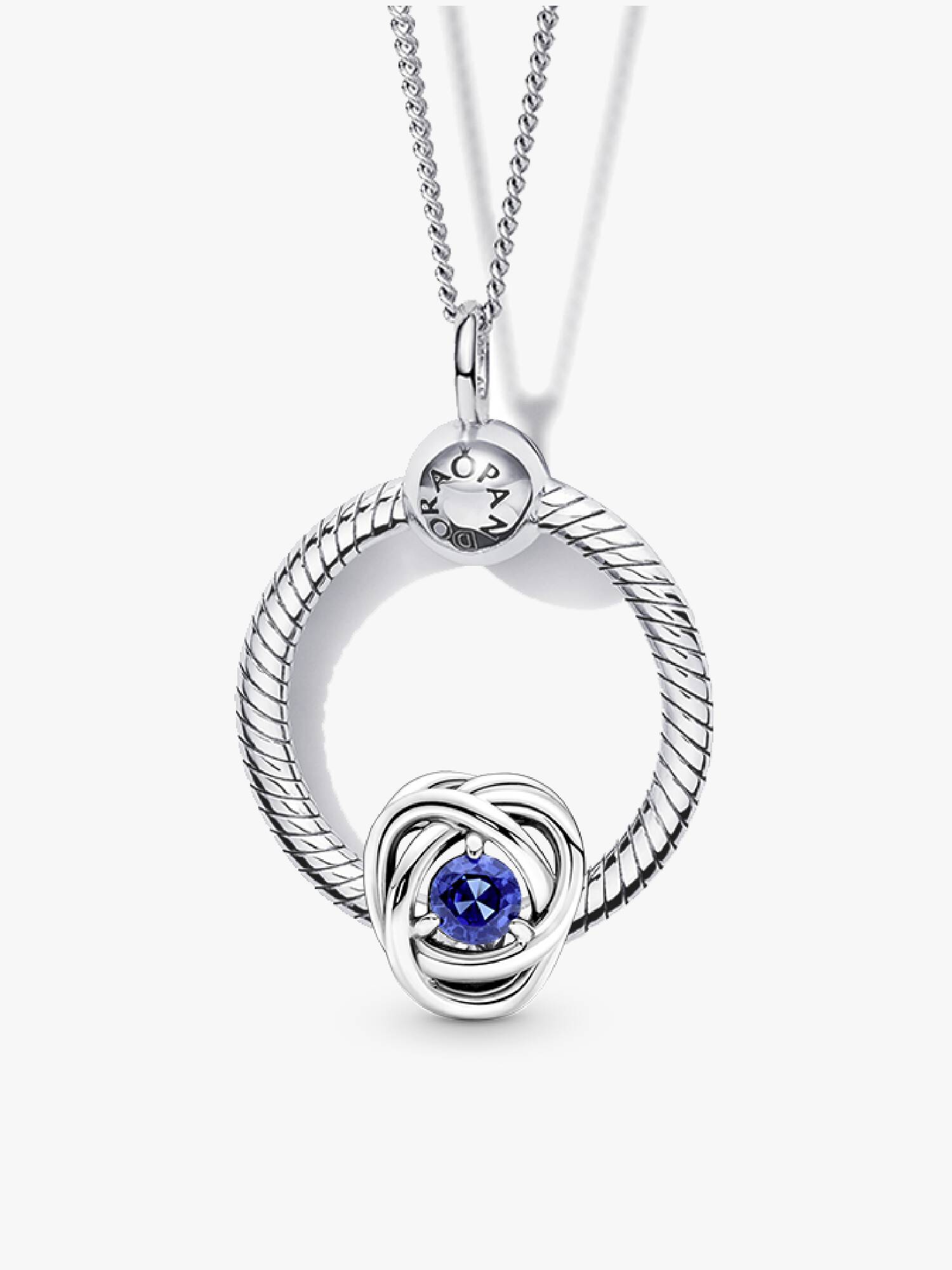 September Birthstone Eternity Circle O Pendant Set