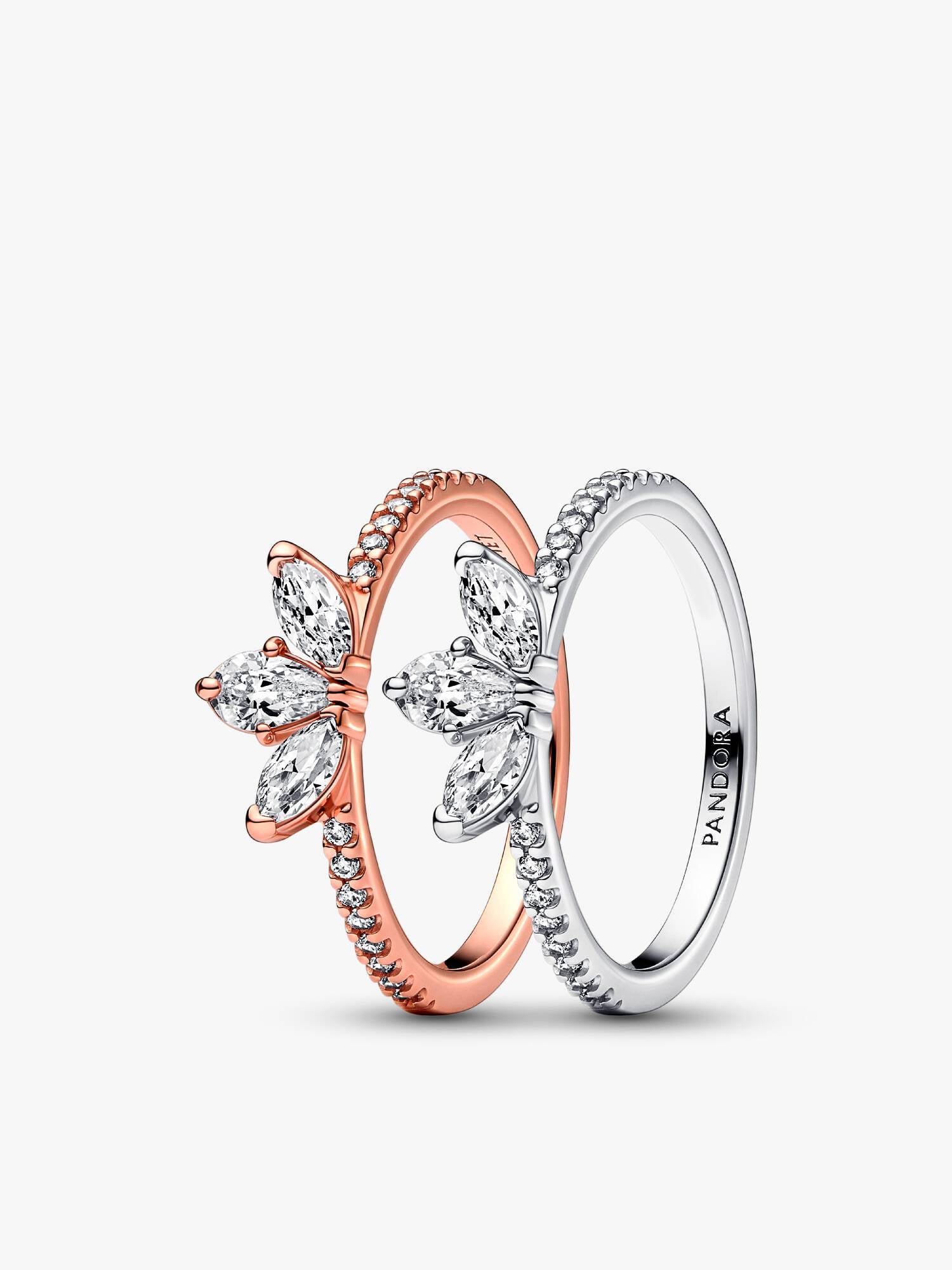Sparkling Herbarium Ring Set