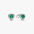 Elevated Green Heart Stud Earrings Elevated Green Heart Stud Earrings