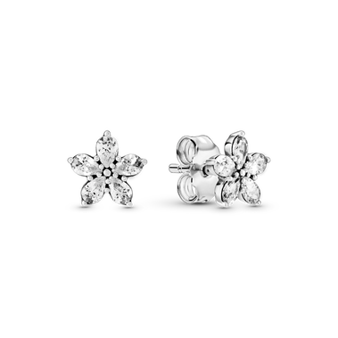 Sparkling Flower Stud Earrings