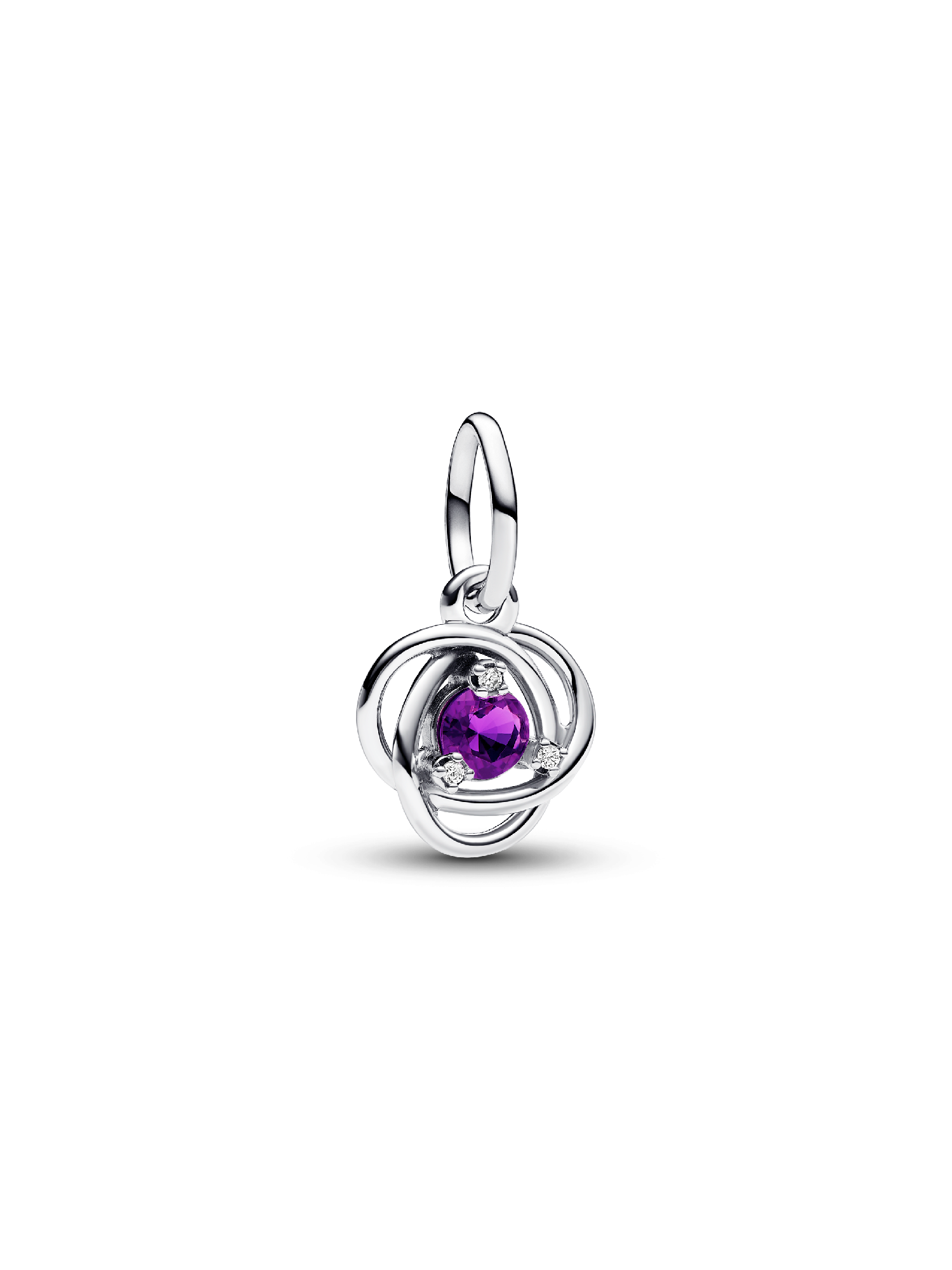 Purple Eternity Circle Dangle Charm