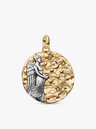 Virgo Oversized Talisman Pendant Necklace