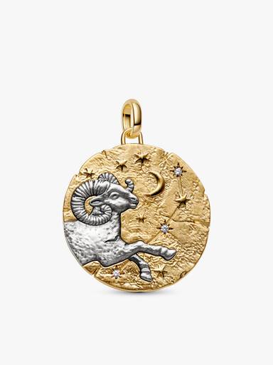 Aries Oversized Talisman Pendant Necklace