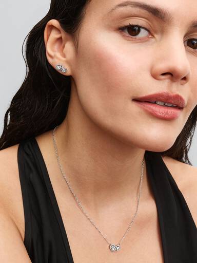 Embracing Halo Necklace