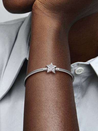 Asymmetric Star Clasp Snake Chain Bracelet