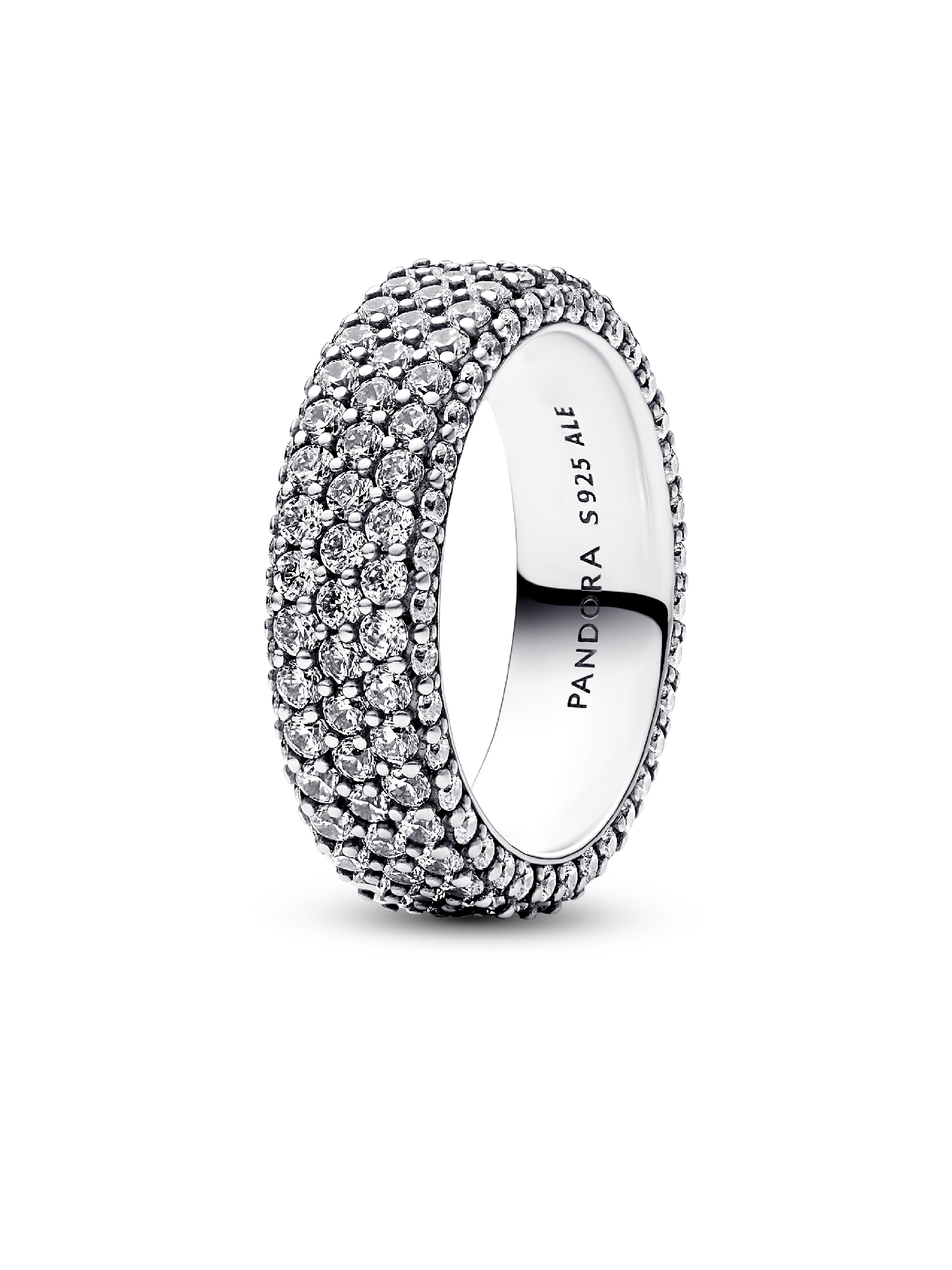 Pavé Triple-row Ring
