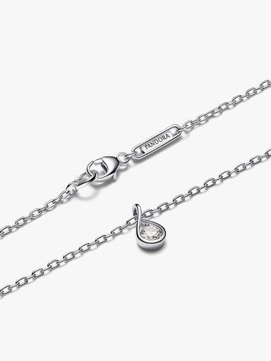 Pandora Infinite Sterling Silver Lab-grown Diamond Pendant Necklace