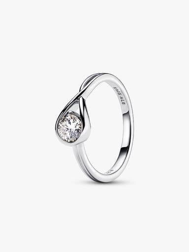Pandora Infinite Sterling Silver Lab-grown Diamond Ring