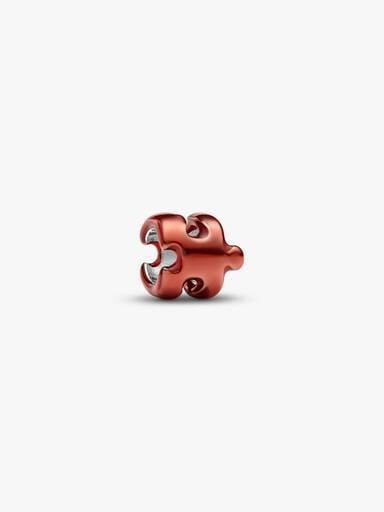 Orange Puzzle Piece Mini Charm