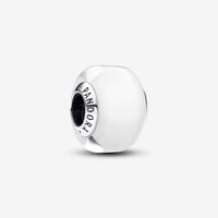 White Mini Murano Glass Charm | Pandora UK