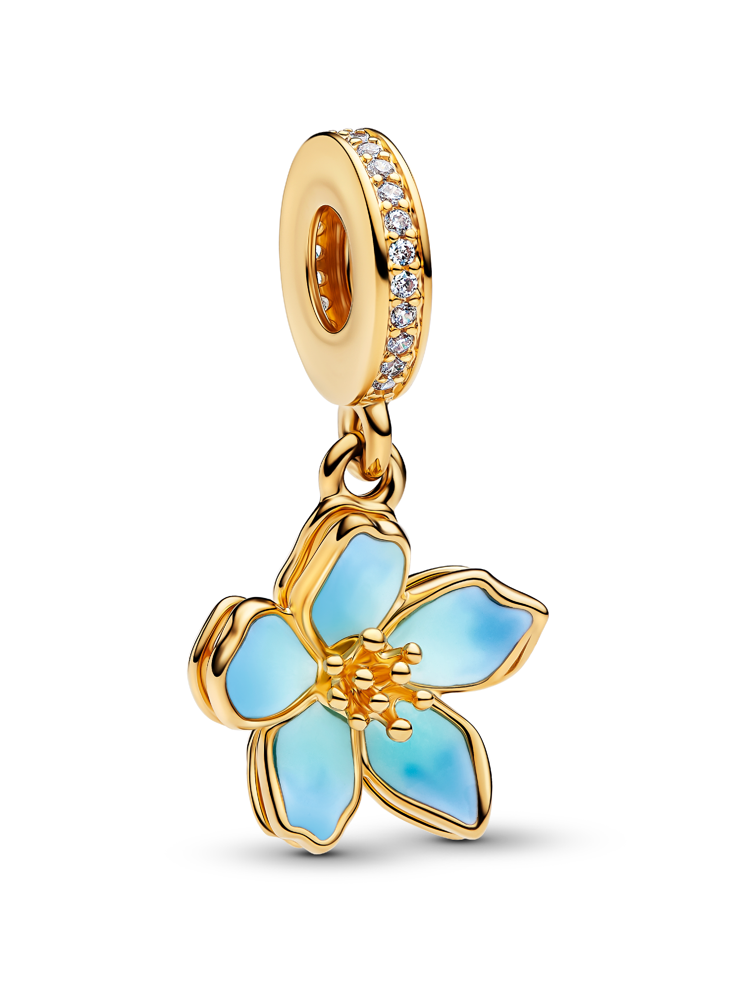 Blue Blossom Dangle Charm