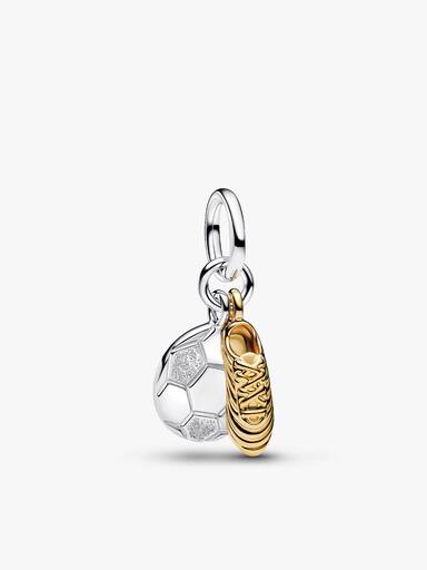 Gold Football Charm Set