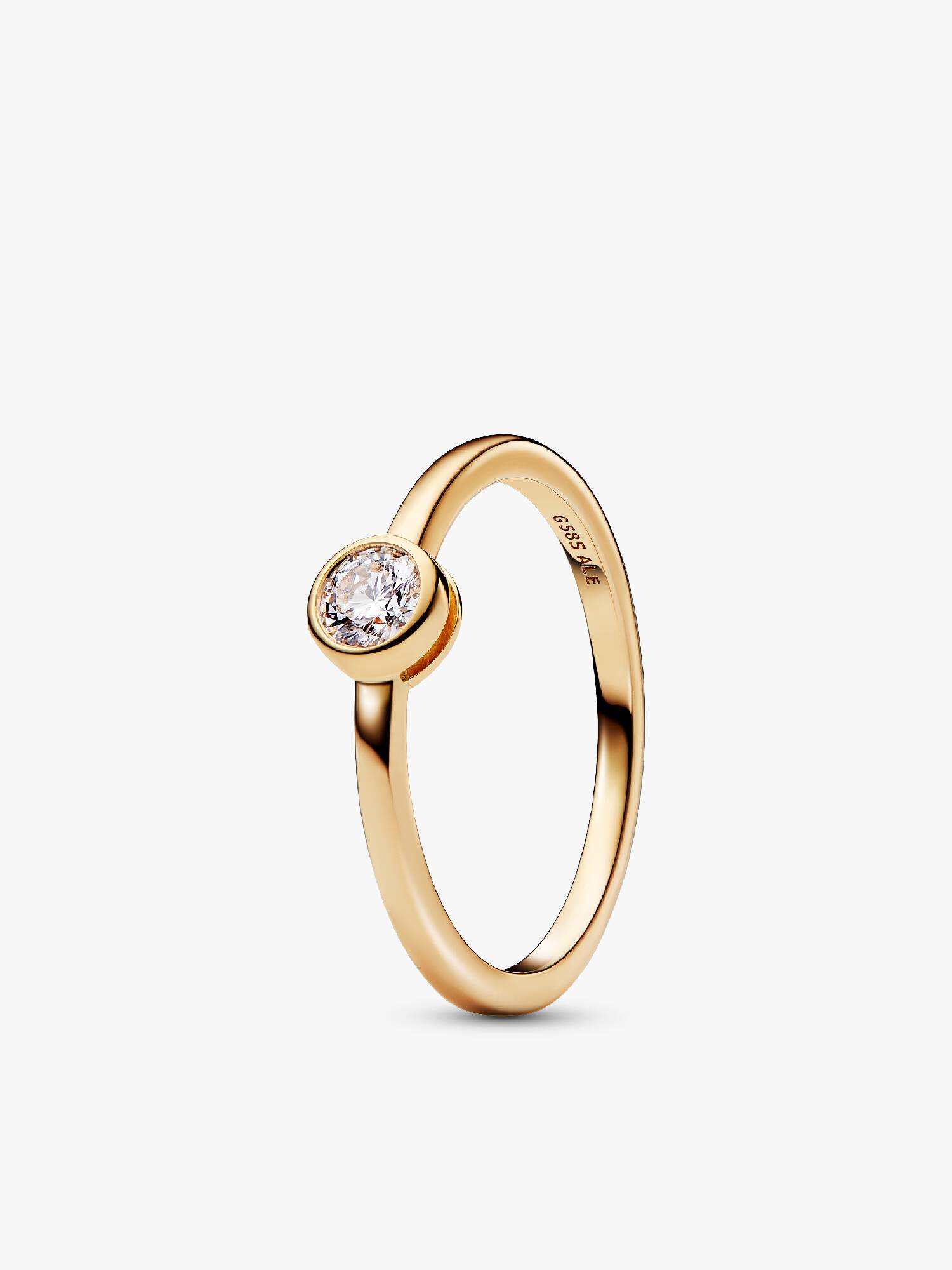 Pandora Era Bezel 14k Gold Lab-grown Diamond Ring