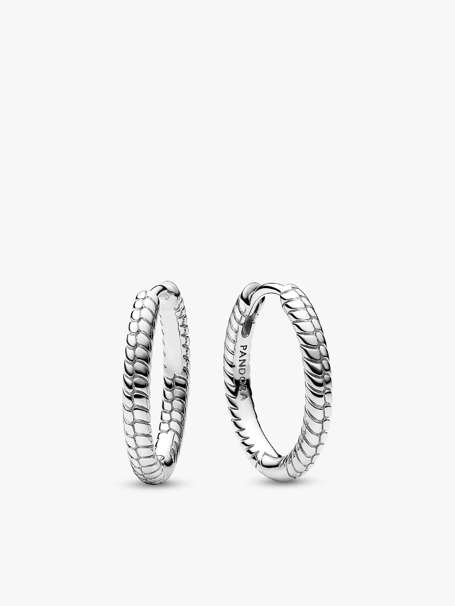 Pandora Moments Small Charm Hoop Earrings