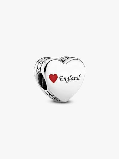 England Love Heart Charm