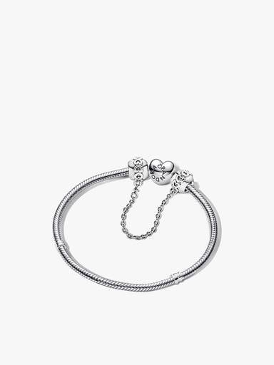 Heart Clasp Charm Bracelet Starter Set